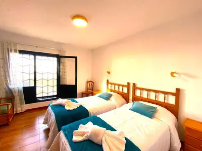 Cama o camas de una habitación en El Colgaizo