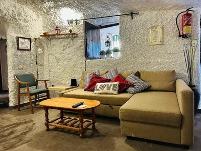 Zona de estar de Casa Cueva Hondo