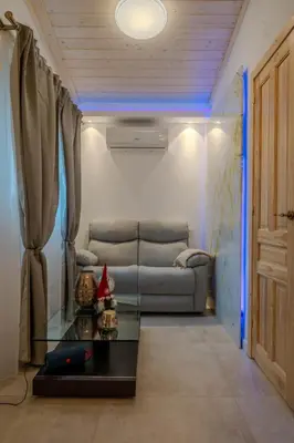 Zona de estar de Cabaña en Finca