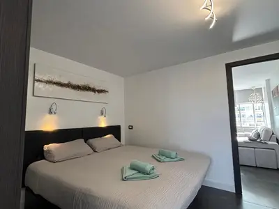 Cama o camas de una habitación en Orsa Minor los molinos By Lucaproperties Grancanaria