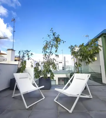 Un balcón o terraza de Estudio en zona historica peatonal Las Palmas GB2C