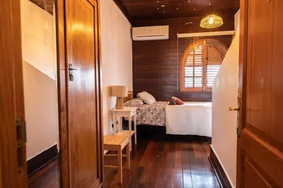 Cama o camas de una habitación en Casa Salvador