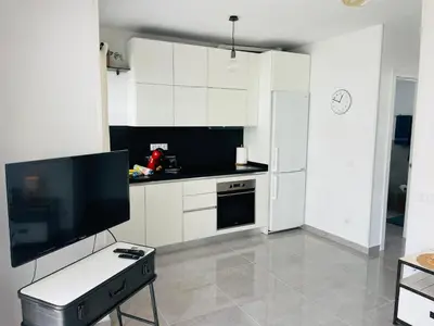 Una cocina o zona de cocina en Holiday Bungalow Parque Golf