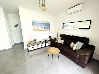 Zona de estar de Holiday Bungalow Parque Golf