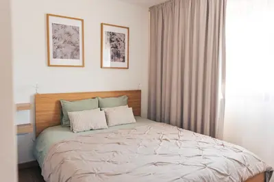 Cama o camas de una habitación en Bergeli Oasis