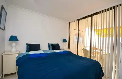 Cama o camas de una habitación en Primera línea Montemarina Anfi del Mar