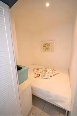 Cama o camas de una habitación en Primera línea Montemarina Anfi del Mar