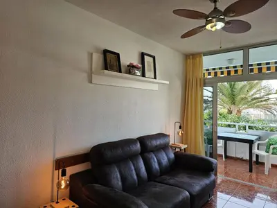 Zona de estar de Barbados Tirajana Two Bedroom Apartment