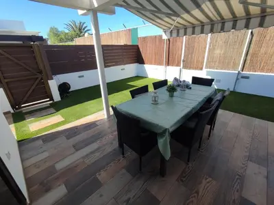 Un patio o zona al aire libre en Villa Colorado Golf Maspalomas