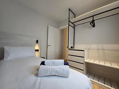 Cama o camas de una habitación en VV Almansa Canteras I 