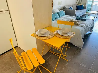 Cama o camas de una habitación en Studio Atlantico