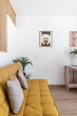 Zona de estar de Home2Book Cozy Seaside Apt Las Canteras Beach