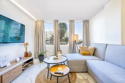 Zona de estar de Los Molinos Bright Apartment