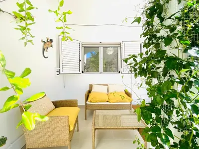 Zona de estar de Charming And Cozy House in Agaete