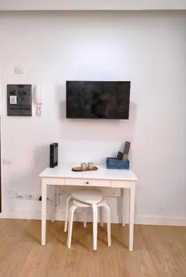 Una televisión o centro de entretenimiento en Casa Canteras Don Carlos