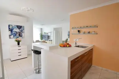 Una cocina o zona de cocina en Villa Tamoma