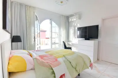 Cama o camas de una habitación en Villa Tamoma