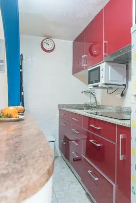 Una cocina o zona de cocina en Vivelorural Canteras Beach Estudio 202