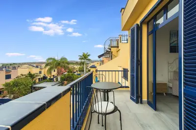Un balcón o terraza de Playa de las Mujeres