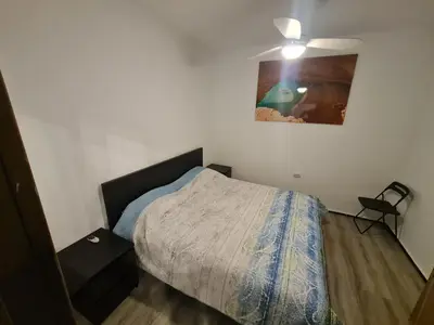 Cama o camas de una habitación en Holidays or work 3 bedrooms 90 M2 TERRACE AC