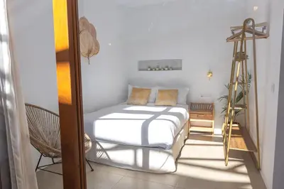 Cama o camas de una habitación en Charming house with Rooftop Pool