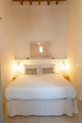 Cama o camas de una habitación en Charming house with Rooftop Pool