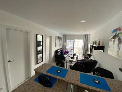 Zona de estar de Los Volcanes Luxus Apartment