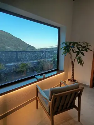 Vista general de una montaña o vista desde la villa