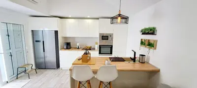 Una cocina o zona de cocina en Paraiso en Maspalomas, Bonito y Moderno Bungalow