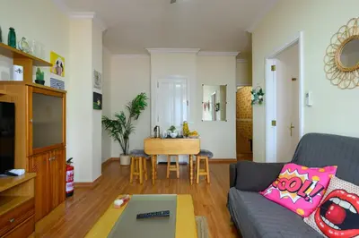 Zona de estar de Gravina Beach Apartment 1