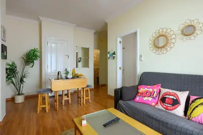 Zona de estar de Gravina Beach Apartment 1