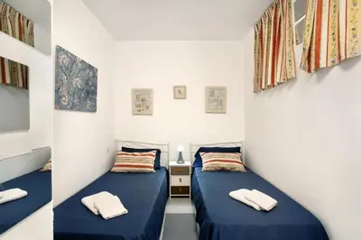 Cama o camas de una habitación en Canteras Samperez