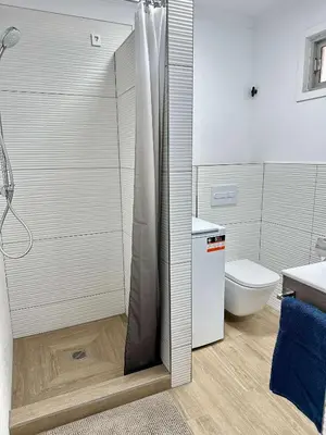 Un baño de Neues Studio direkt am Strand