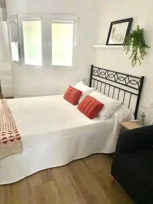 Cama o camas de una habitación en Las Canteras Loft Beach - 2 minutes from the Beach