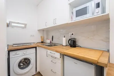 Una cocina o zona de cocina en Las Canteras Loft Beach - 2 minutes from the Beach