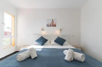 Cama o camas de una habitación en Home2Book Sunny Maspalomas Escape, Pool & Terrace