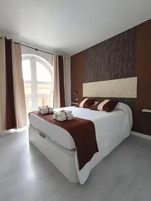 Cama o camas de una habitación en Weisshorn Bungalow A