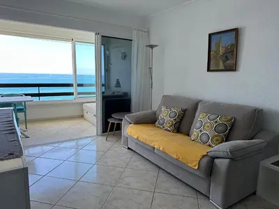 Zona de estar de Beach Apartment Arguineguin