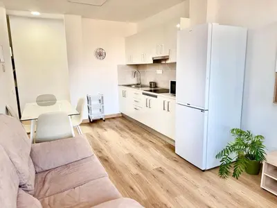 Una cocina o zona de cocina en Brisas de Sardina