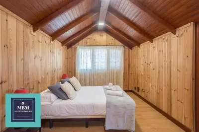 Cama o camas de una habitación en Casa El Alamo Teror VV