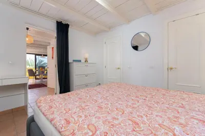 Cama o camas de una habitación en Beach House Monte Rojo