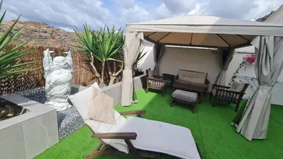 Zona de estar de Casa Vikingo Holiday Home with optional Hot Tub