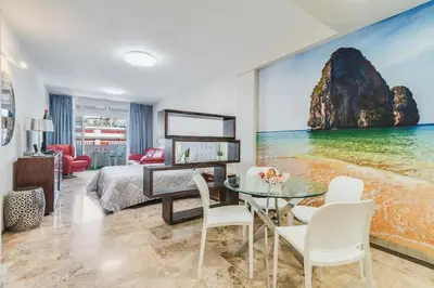 Zona de estar de Golden Beach Luxury Las Canteras