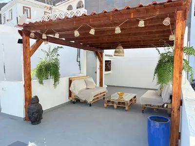 Un balcón o terraza de New Seaviews Apartment Puerto Mogán