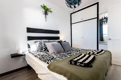 Cama o camas de una habitación en Vista Calma Suite Puerto Rico