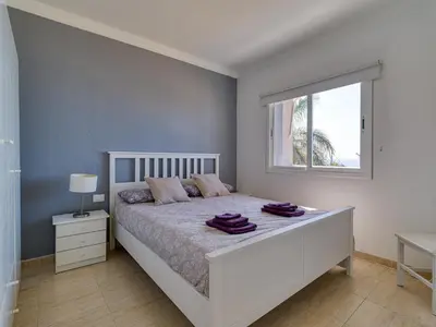 Cama o camas de una habitación en Beachfront House in Mogán with Stunning Views