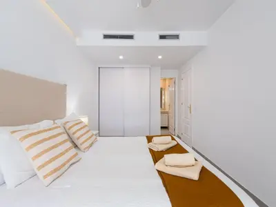 Cama o camas de una habitación en Apartment in Playa de Mogán with Sea Views