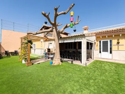 Jardín al aire libre en Villa in Maspalomas with Heated Pool & Sports