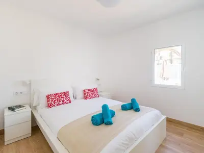 Cama o camas de una habitación en Bungalow in Maspalomas near Golf & Beach