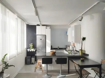 Una cocina o zona de cocina en Apartment in Playa de Las Canteras, Playa Chica